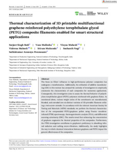 City Research Online Thermal Characterization Of 3D Printable